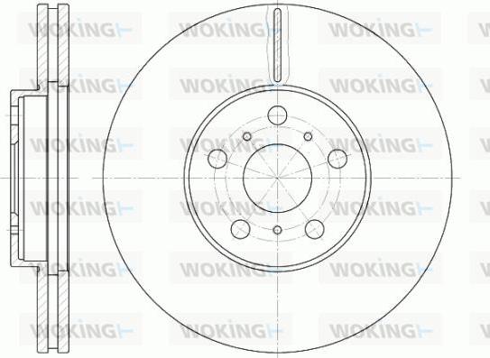 Woking D6465.10 - Гальмівний диск autozip.com.ua