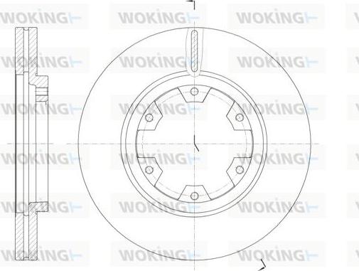 Woking D6466.10 - Гальмівний диск autozip.com.ua