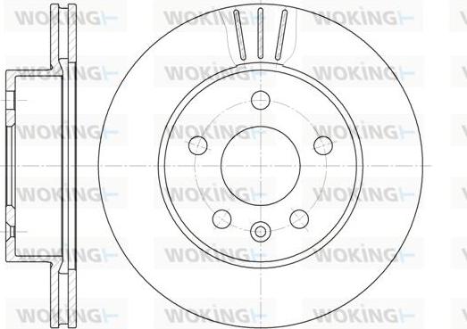 Woking D6460.10 - Гальмівний диск autozip.com.ua