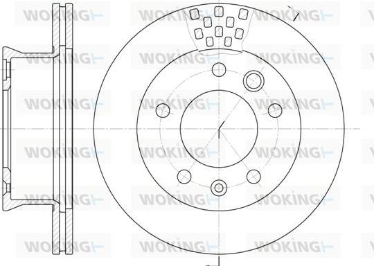 Woking D6461.10 - Гальмівний диск autozip.com.ua