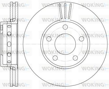 Woking D6463.10 - Гальмівний диск autozip.com.ua