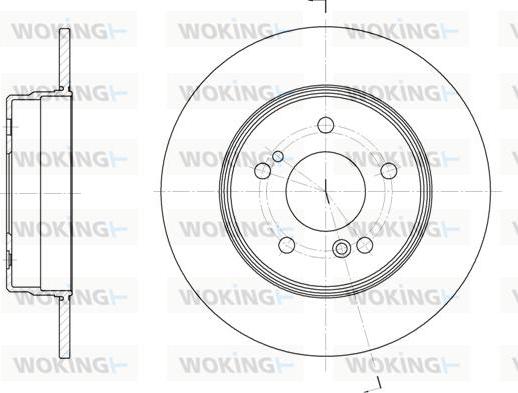 Woking D6467.00 - Гальмівний диск autozip.com.ua