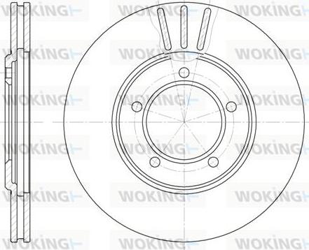 Woking D6404.10 - Гальмівний диск autozip.com.ua