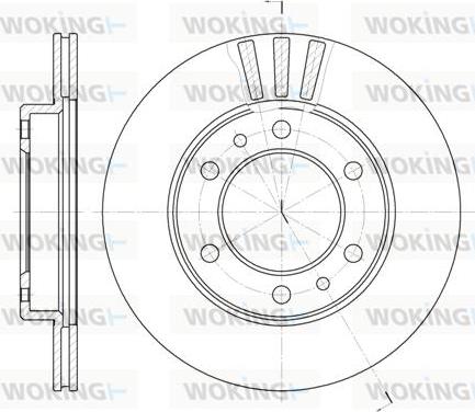 Woking D6408.10 - Гальмівний диск autozip.com.ua