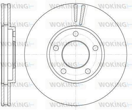 Woking D6419.10 - Гальмівний диск autozip.com.ua