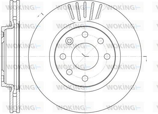 Woking D6412.10 - Гальмівний диск autozip.com.ua