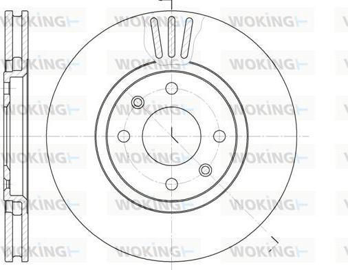 Woking D6486.10 - Гальмівний диск autozip.com.ua