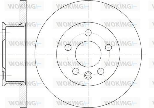 Woking D6481.00 - Гальмівний диск autozip.com.ua