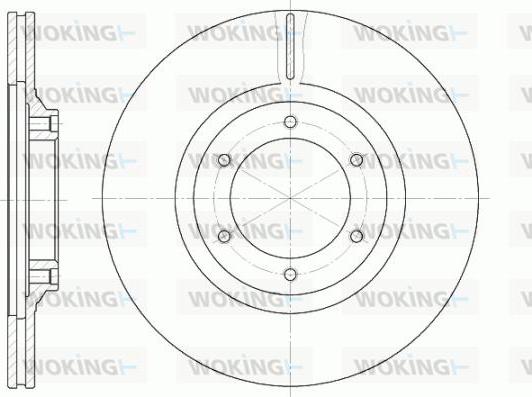 Woking D6434.10 - Гальмівний диск autozip.com.ua