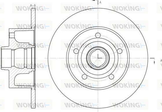 Woking D6431.00 - Гальмівний диск autozip.com.ua