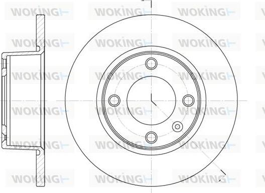 Woking D6433.00 - Гальмівний диск autozip.com.ua