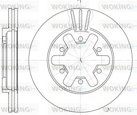 Woking D6432.10 - Гальмівний диск autozip.com.ua