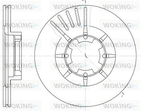 Woking D6428.10 - Гальмівний диск autozip.com.ua