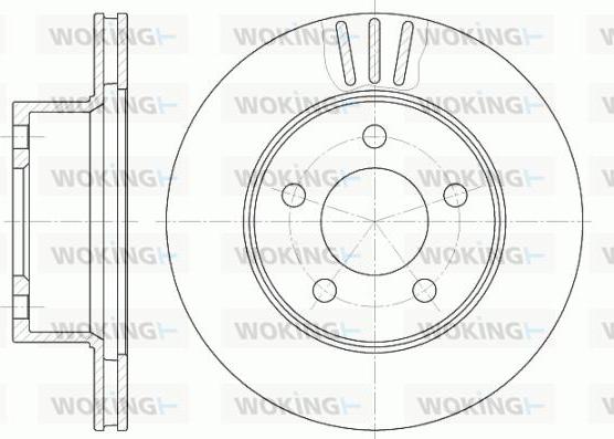 Woking D6475.10 - Гальмівний диск autozip.com.ua