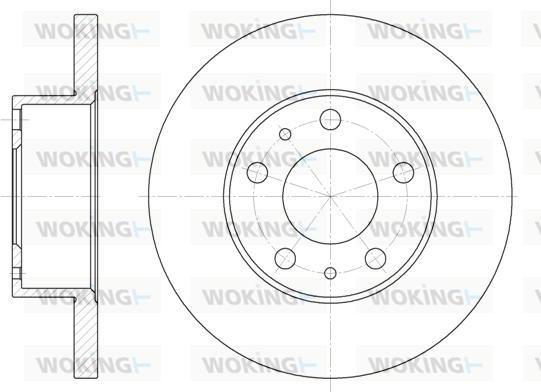 Woking D6473.00 - Гальмівний диск autozip.com.ua