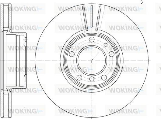 Woking D6599.10 - Гальмівний диск autozip.com.ua