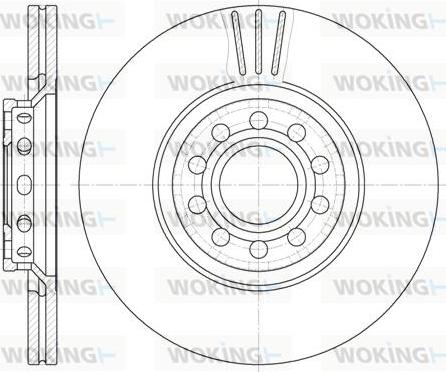 Woking D6596.10 - Гальмівний диск autozip.com.ua