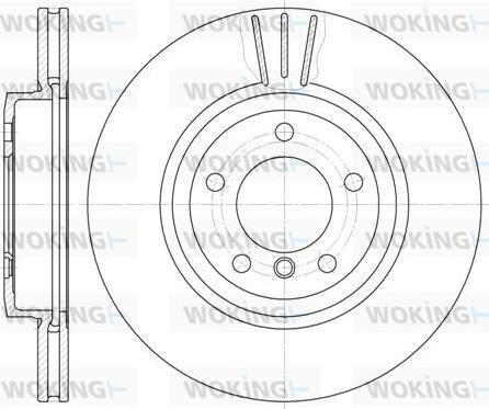 Woking D6598.10 - Гальмівний диск autozip.com.ua