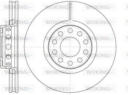 Woking D6592.10 - Гальмівний диск autozip.com.ua