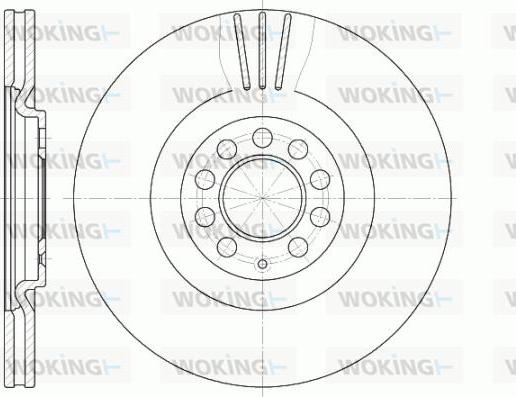 Woking D6597.10 - Гальмівний диск autozip.com.ua