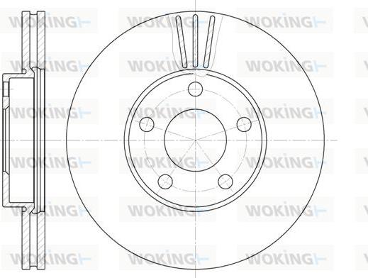 Woking D6549.10 - Гальмівний диск autozip.com.ua