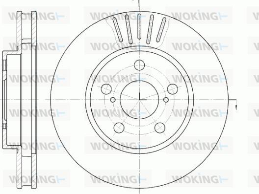 Woking D6541.10 - Гальмівний диск autozip.com.ua