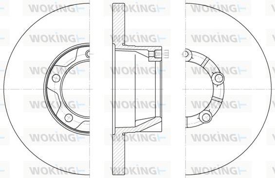 Woking D6543.00 - Гальмівний диск autozip.com.ua