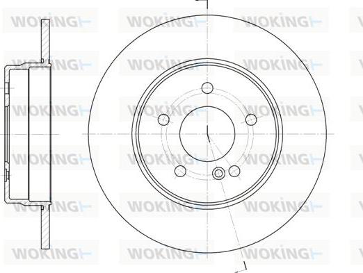 Woking D6555.00 - Гальмівний диск autozip.com.ua