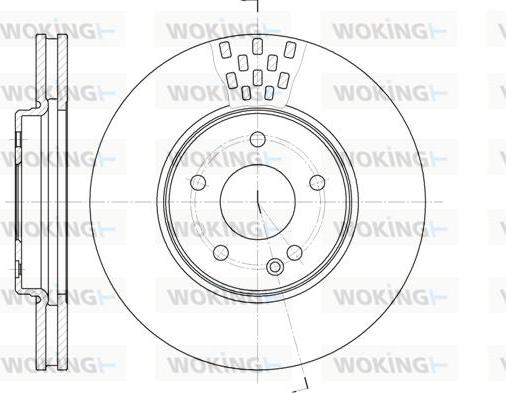 Woking D6556.10 - Гальмівний диск autozip.com.ua