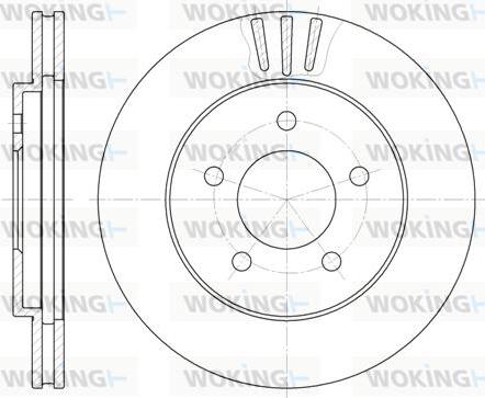 Woking D6564.10 - Гальмівний диск autozip.com.ua