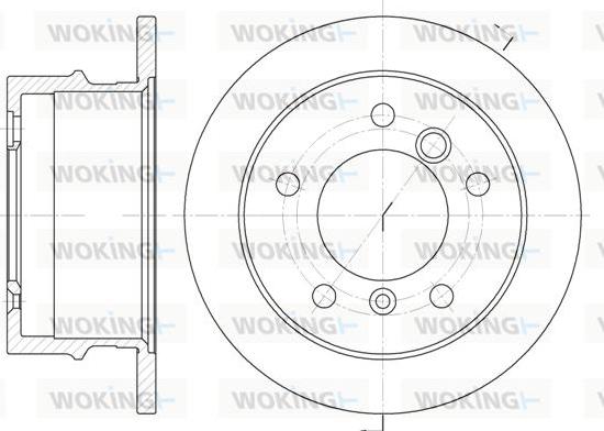 Woking D6565.00 - Гальмівний диск autozip.com.ua