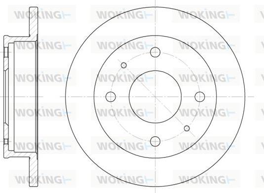 Woking D6568.00 - Гальмівний диск autozip.com.ua