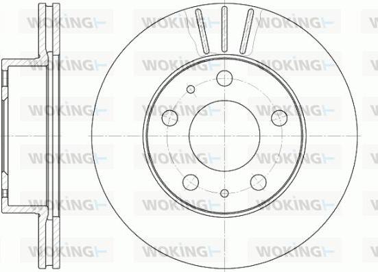 Woking D6504.10 - Гальмівний диск autozip.com.ua