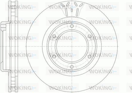 Woking D6507.10 - Гальмівний диск autozip.com.ua