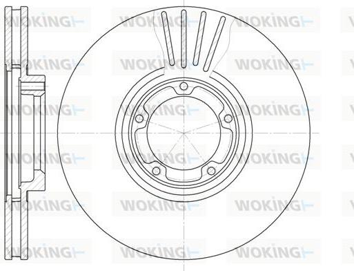 Woking D6519.10 - Гальмівний диск autozip.com.ua