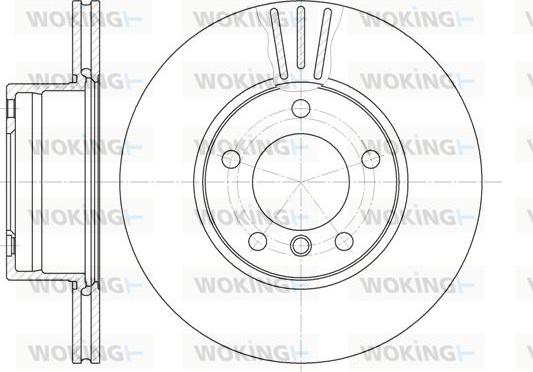 Woking D6514.10 - Гальмівний диск autozip.com.ua