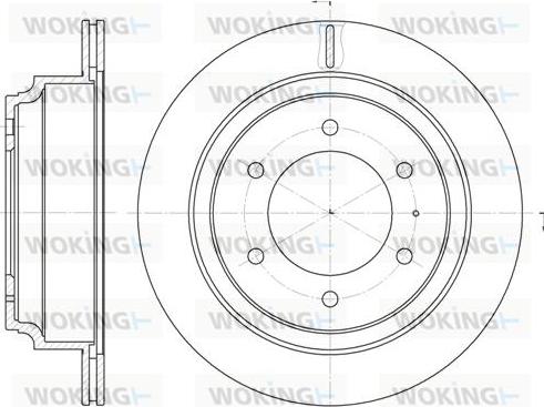 Woking D6515.10 - Гальмівний диск autozip.com.ua