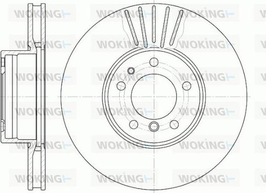 Woking D6511.10 - Гальмівний диск autozip.com.ua