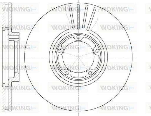 Woking D6518.10 - Гальмівний диск autozip.com.ua