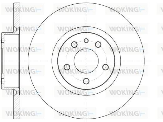 Woking D6512.00 - Гальмівний диск autozip.com.ua