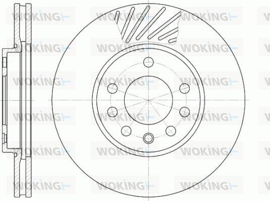 Woking D6584.10 - Гальмівний диск autozip.com.ua