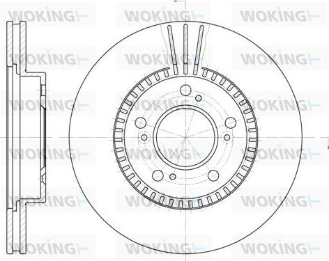 Woking D6586.10 - Гальмівний диск autozip.com.ua