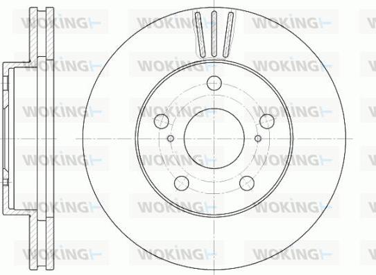 Woking D6580.10 - Гальмівний диск autozip.com.ua