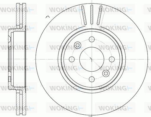 Woking D6583.10 - Гальмівний диск autozip.com.ua