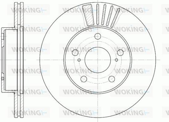 Woking D6582.10 - Гальмівний диск autozip.com.ua