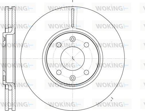 Woking D6587.10 - Гальмівний диск autozip.com.ua