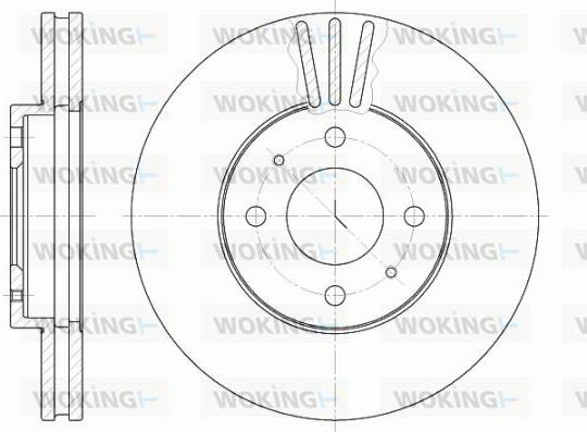 Woking D6530.10 - Гальмівний диск autozip.com.ua