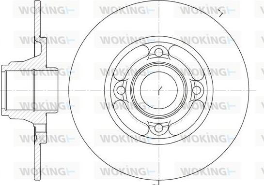 Woking D6537.00 - Гальмівний диск autozip.com.ua