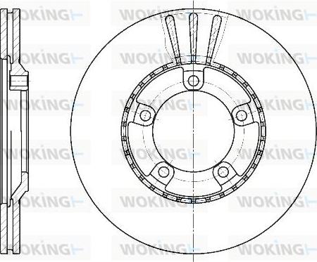 Woking D6520.10 - Гальмівний диск autozip.com.ua