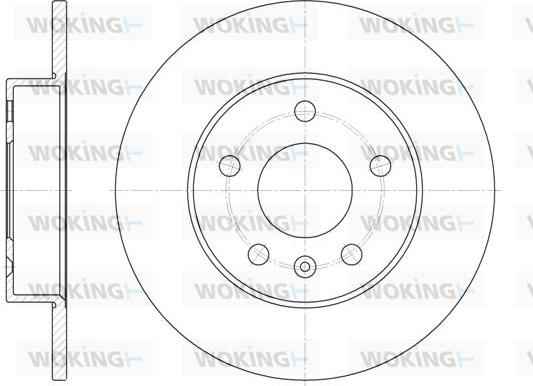 Woking D6578.00 - Гальмівний диск autozip.com.ua